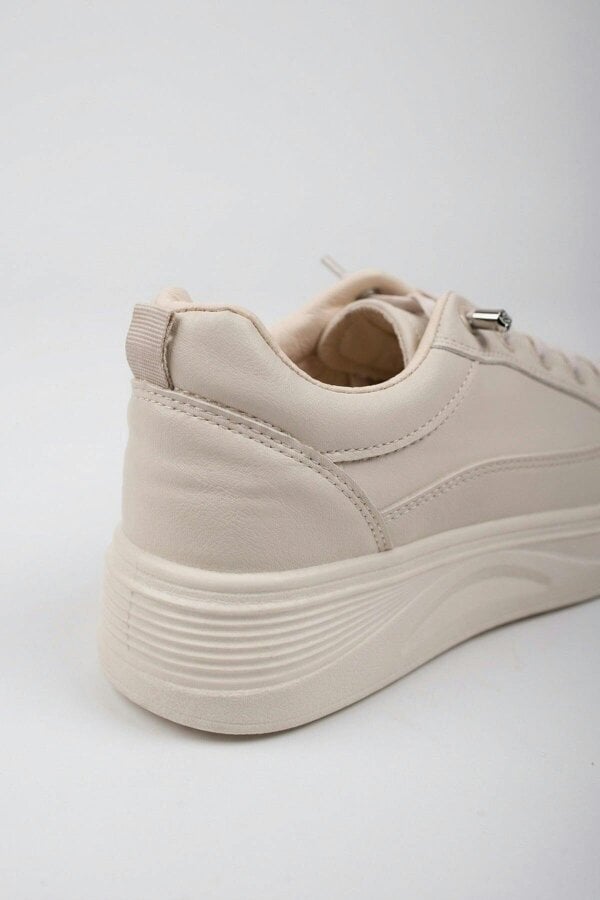 ikrush Bronagh Faux Leather Platform Trainers