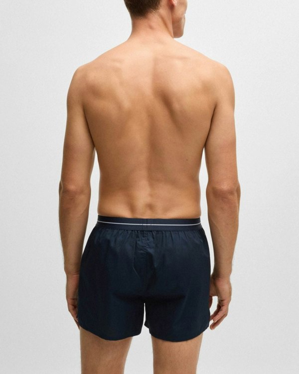 BOSS Orange BOSS Orange Boxer 2-Pack Mens Cotton Pyjama Shorts with Logo Waistbands