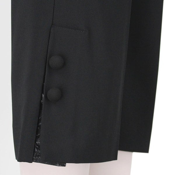 Giles bootcut cropped trousers in black