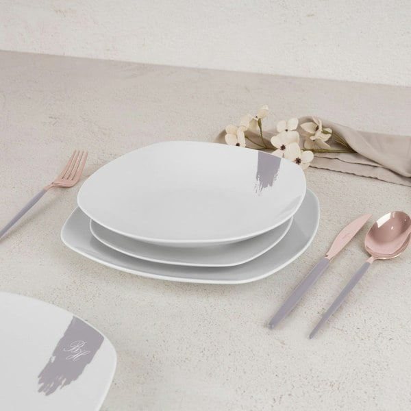 18 pcs dinnerware Berlinger Haus BH10202 Taupe