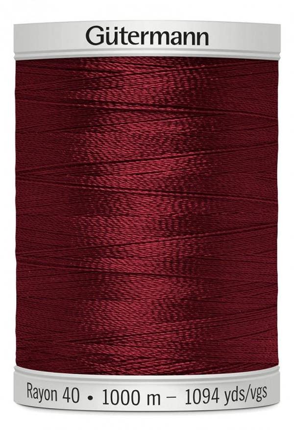 Gutermann No 40 Sulky Rayon Embroidery Thread 1000m Rayon Thread Suitable For Embroidery