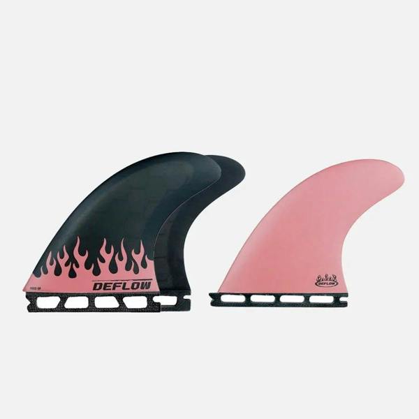 Deflow Grom Series Fired Up Thruster Surfboard Fin Set