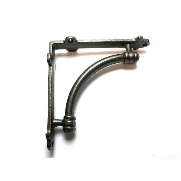Pair of ALBION Antique Cast Iron Shelf Brackets - 140mm x 140mm