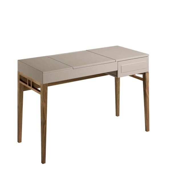 Angel Cerdá Grey Wood and Walnut Dressing Table With Mirror 7001