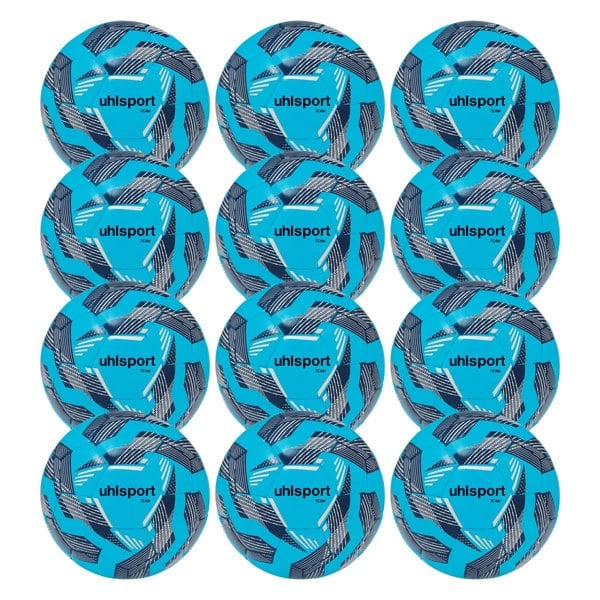 Uhlsport Team Training Football Size 3 Pack of 12 - Blue