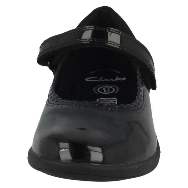 Clarks Girls Clarks Scalloped Edge Mary Jane School Shoes Etch Pure K