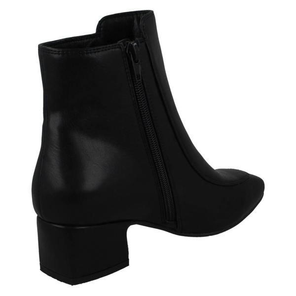 Spot On Ladies Spot On Mid Heel Ankle Boots F51095