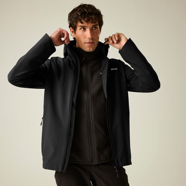 Regatta Mens Oklarna Waterproof Jacket - Black