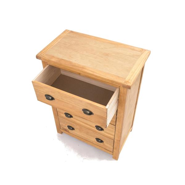 Cabinet Bits Lugo 4 Drawer Chest of Drawers Brass Cup Handle