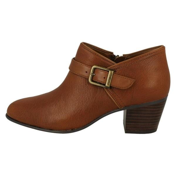 Clarks Ladies Clarks Buckle Detailed Ankle Boots Maypearl Milla