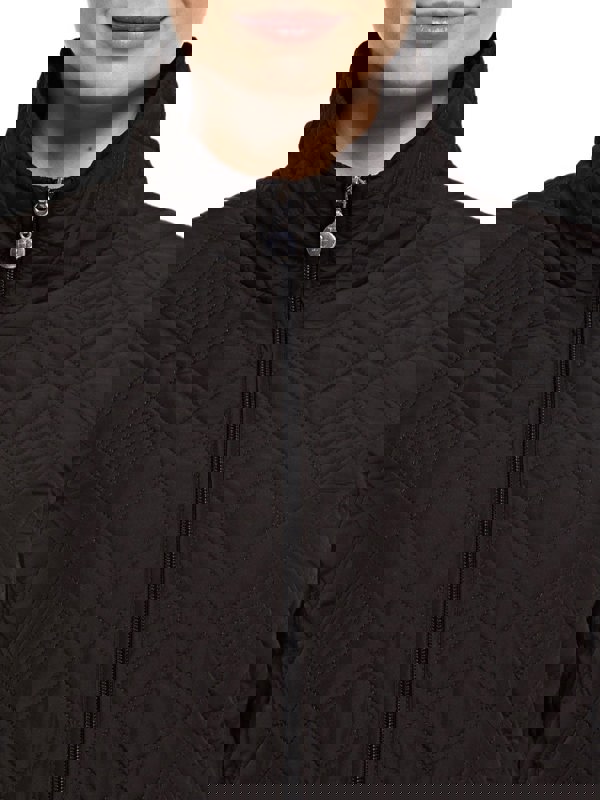 PennyPlain Diamond Quilt Jacket - Black