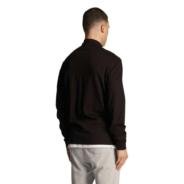 Lyle & Scott Mens Fly Fleece Quarter Zip Jumper - Jet Black