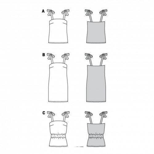 Burda Sewing Pattern 6121 Tops and Dresses For Women, 34 to 44 - Easy