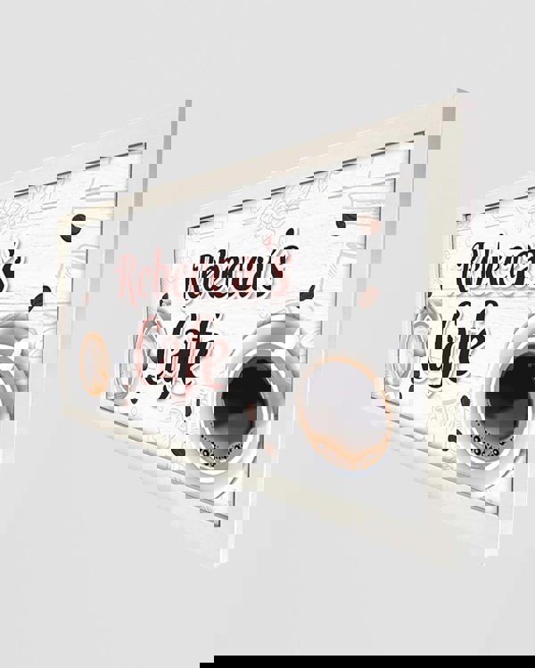 Personalised Wall Art Print - Custom Café Sign in Frame