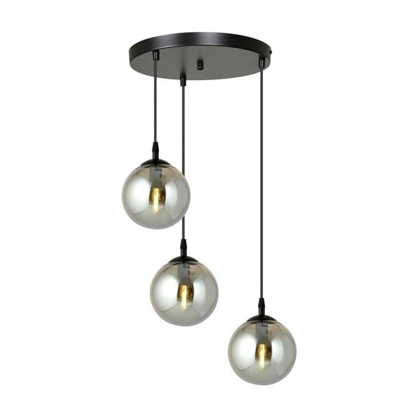 Emibig COSMO Pendant lamp  3 x E14 Black with Graphite Shade