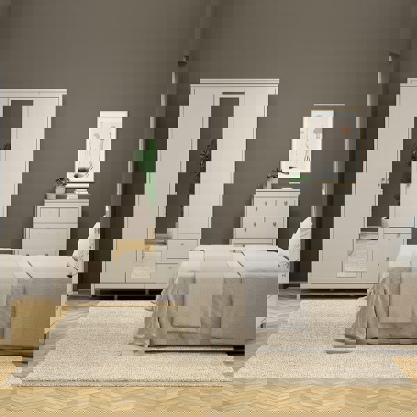 Furniture To Go Madrid Wardrobe with 2 Doors + 1 Mirror Door + 2 Drawers in Cashmere