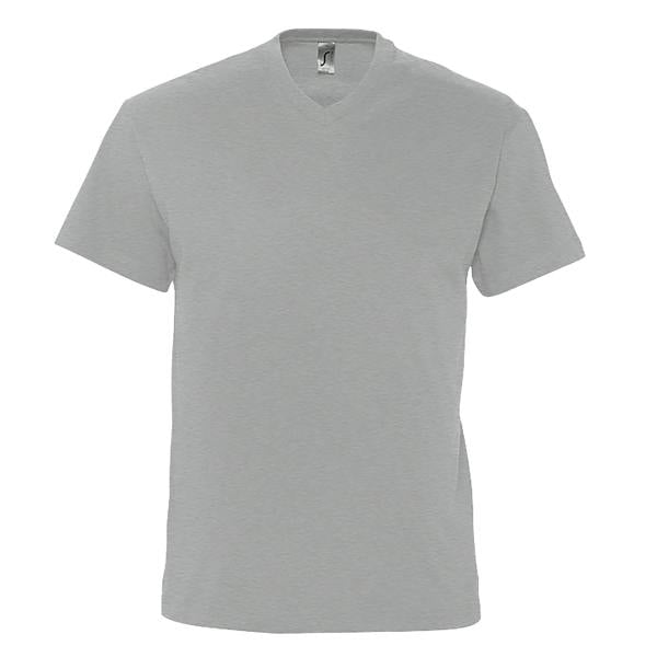 SOLS Mens Victory V Neck Short Sleeve T-Shirt - Grey Marl