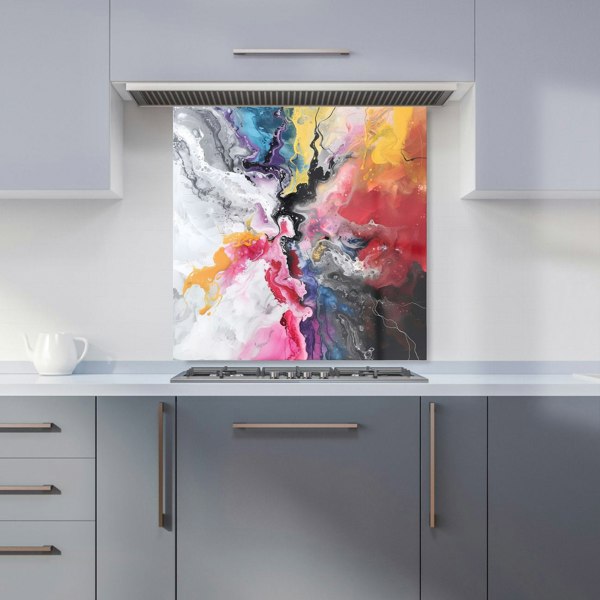 Warren Reed - Designer Explosive Colour Cascade Kitchen Splashback