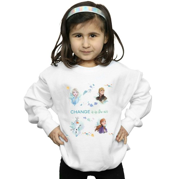 Disney Girls Frozen 2 Change Is In The Air Sweatshirt - White