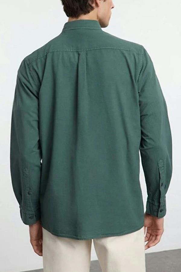 WOVCOR 100% Cotton Linen Look Men’s Shirt