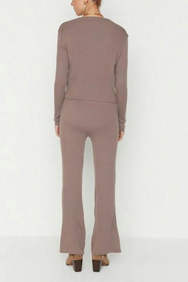 WOVCOR 3-Piece Knit Cardigan, Top & Pants Set