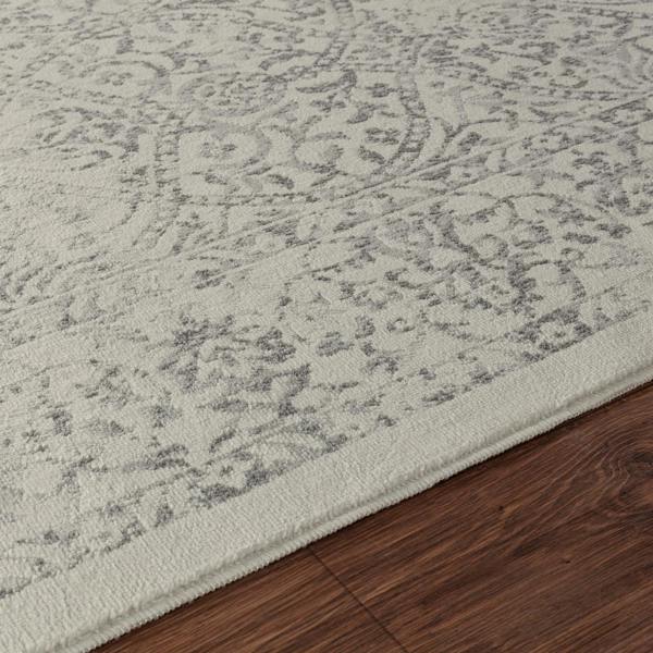 Livabliss Floransa-Vintage Charcoal Ivory Grey Traditional Boho Rug