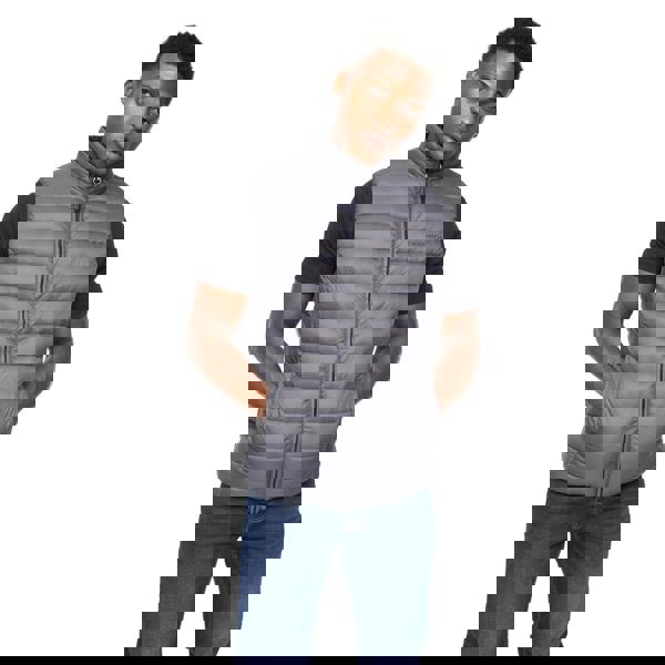 Crosshatch Mens Gattering Gilet - Charcoal