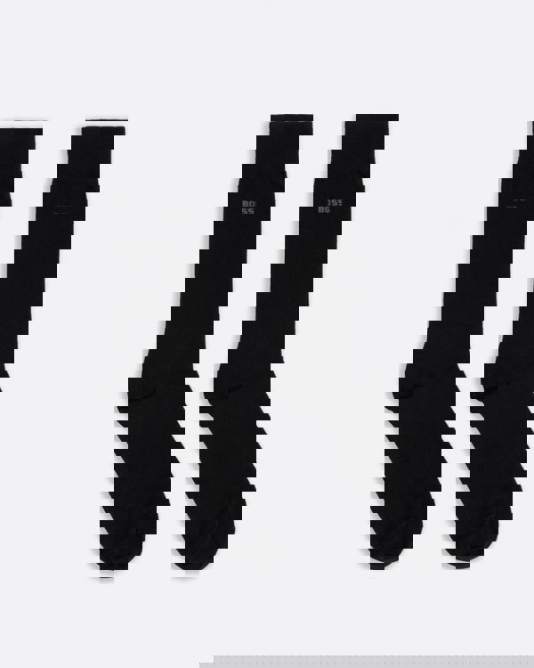 BOSS Orange BOSS Orange Monogram Mens 2 Pack Regular Length Cotton Blend Socks 