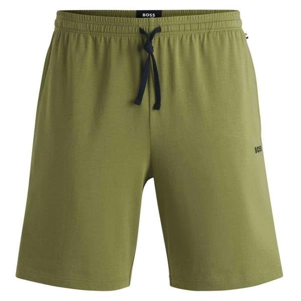 Boss Mens Regular Jersey Shorts - Mid Green - 