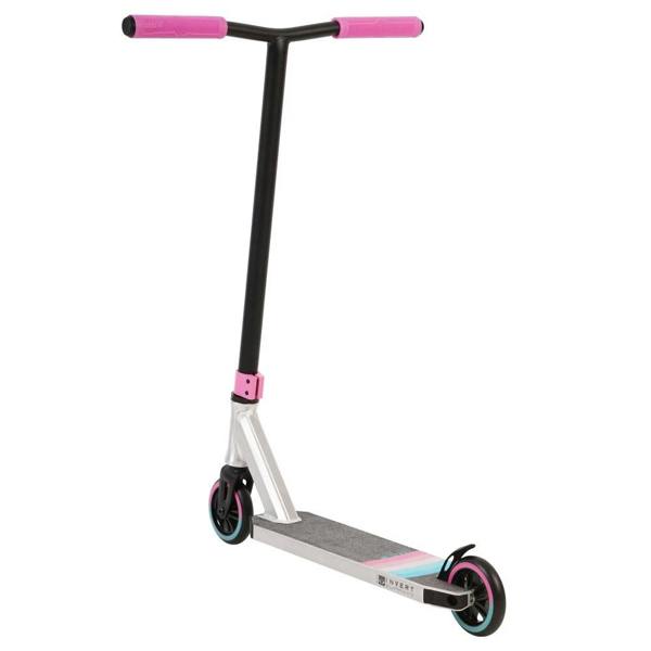 Invert Supreme 2.5-8-13 Kids Stunt Scooter - Silver/Black/Pink