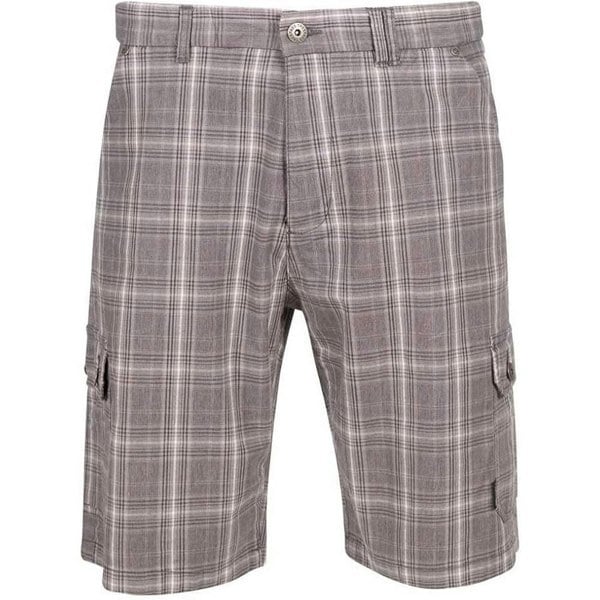 Trespass Mens Earwig Cargo Shorts - Storm Grey Check