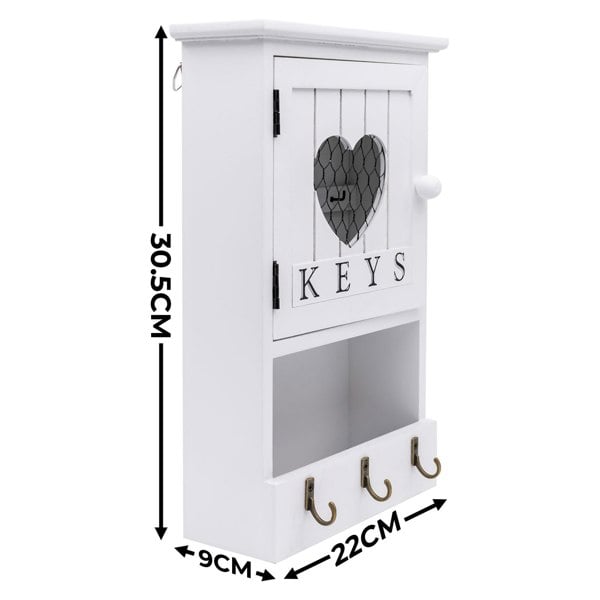 Maison des Cadeaux 9-Key Hook Storage Box