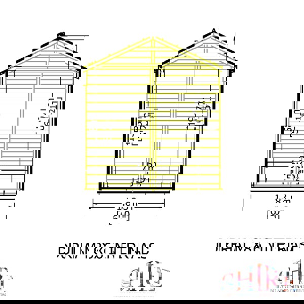 Shire Durham 8x6 12mm interlock Clad wooden Shed