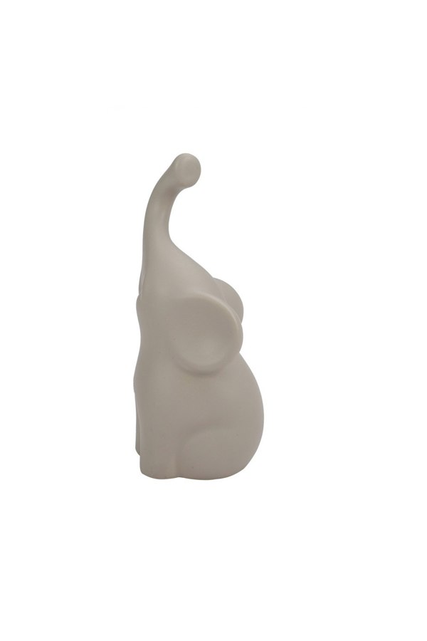 Living and Home Set of 2 Ceramic Couple Elephant Statue Figurine Ornaments