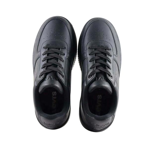 Levis Childrens/Kids Union Leather Trainers - Black - 