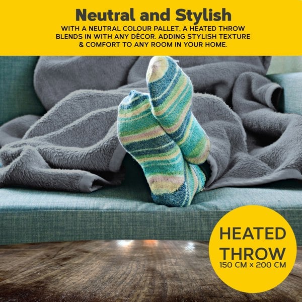 Air Pro Heated Electric Blanket with Digital Controller & 6 Heat Settings - Double 150x200cm