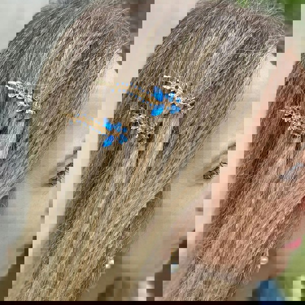 blue hair slides blue hair clips for fine hair