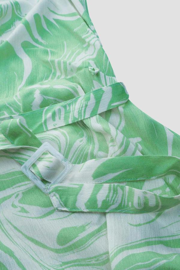 ENORSIA Fluid Printed Relax Fit Mini Dress