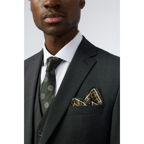 Alexandre Silver Alexandre Tailored Fit Grey Donegal Jacket