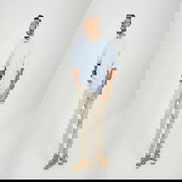 Brave Soul Light Blue Short Sleeve Knitted T-Shirt - Light Blue Image 3