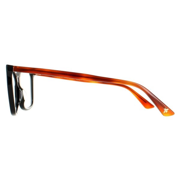 Gucci Glasses Frames GG0025O 003 Black Havana Women