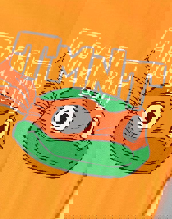 Teenage Mutant Ninja Turtles Boys Orange Mikey Short Sleeved T-Shirt