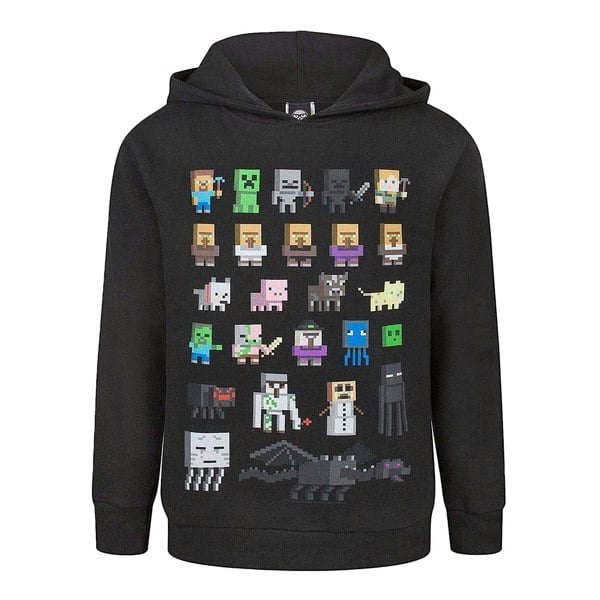 Minecraft Boys Sprites Hoodie - Black