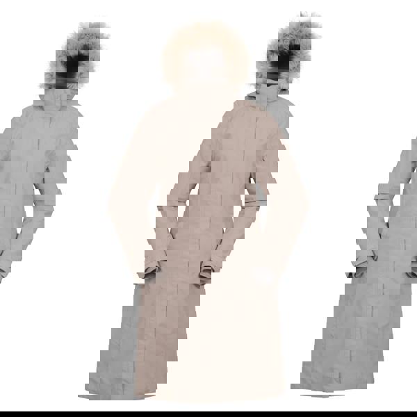 Mountain Warehouse Womens/Ladies Meadow Borg Lined Waterproof Padded Jacket - Light Beige - 