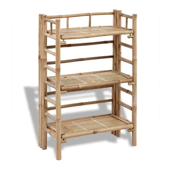 Berkfield 3-tier Bamboo Plant Rack