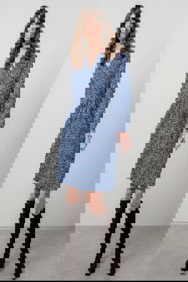 Lily & Me Fable Organic Cotton Jersey Dress Cobalt