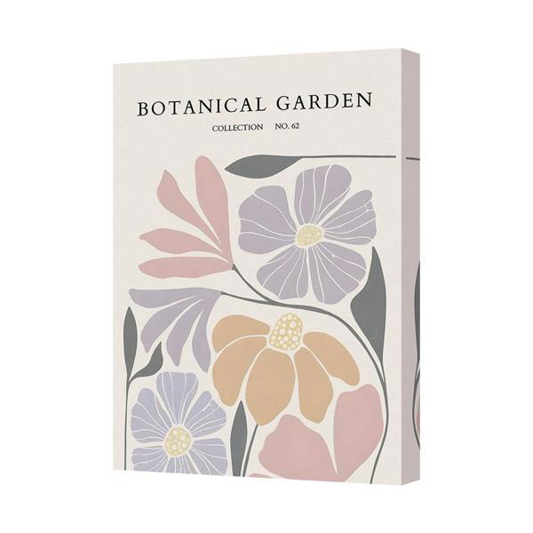 Benjamin Tate Design Botanical Garden Floral Canvas Art Print Pastel Colors UK Made