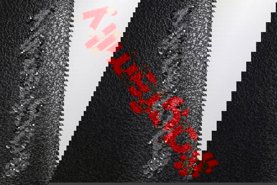 Leather Clutch with Appliqus