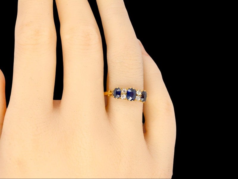 Vintage Tom A vintage Sapphire and Diamond ring