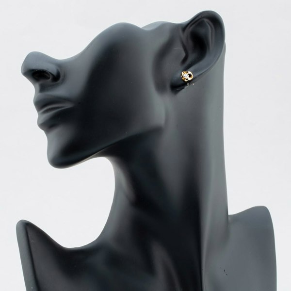 T. H. Baker 9ct Yellow Gold Cubic Zirconia Knot Stud Earrings E39-5229-Y